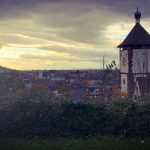 Titelbild: Blick über Freiburg - Schlossberg Richtung Schwabentor