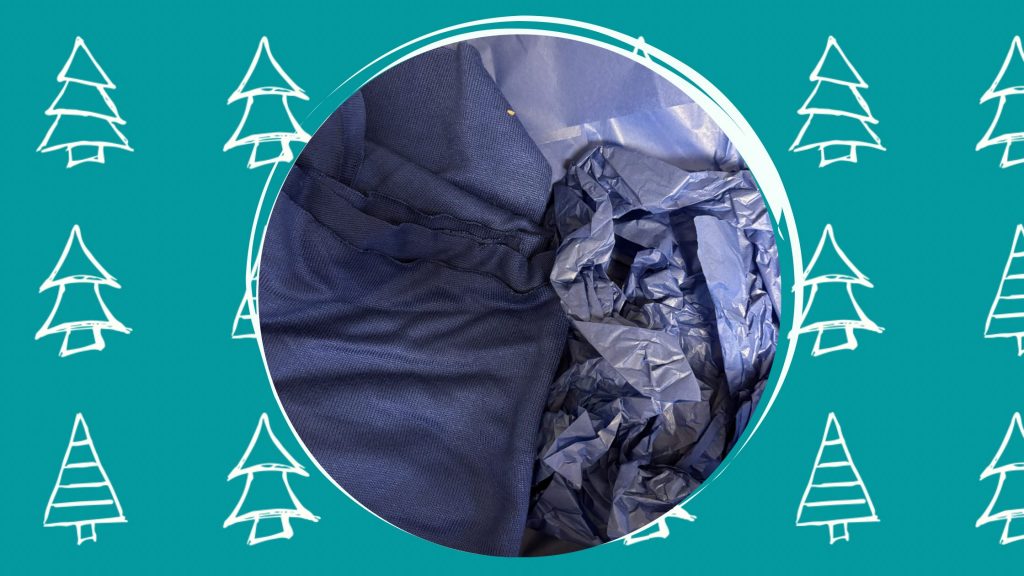 Banner Weihnachtskleid Sewalong 2025 - Zwischenstand des Elsbeth Woven Dress