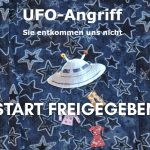 START FREIGEGEBEN: UFO-Angriff, sie entkommen uns nicht. Titelbild