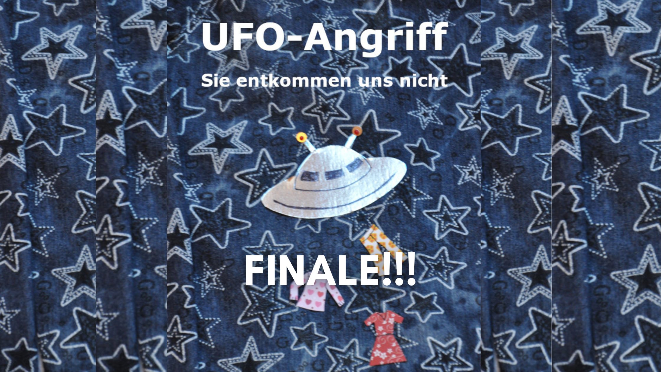 Header: UFO-Angriff - sie entkommen uns nicht FINALE